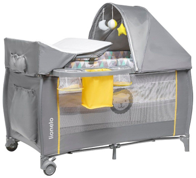 изображение Манеж-кровать lionelo sven plus yellow scandi